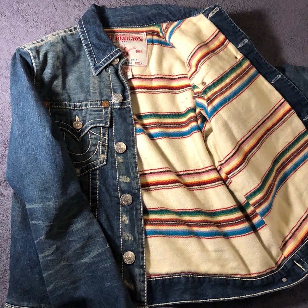 True Religion- JIMMY SARAPE BIG T- denim jacket